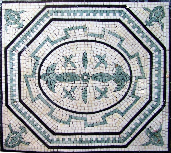 Geometric Marble Square - Laelia Mosaic