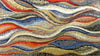 Colorful Wavy Shades Marble Mosaic Wallpaper or Floor Art