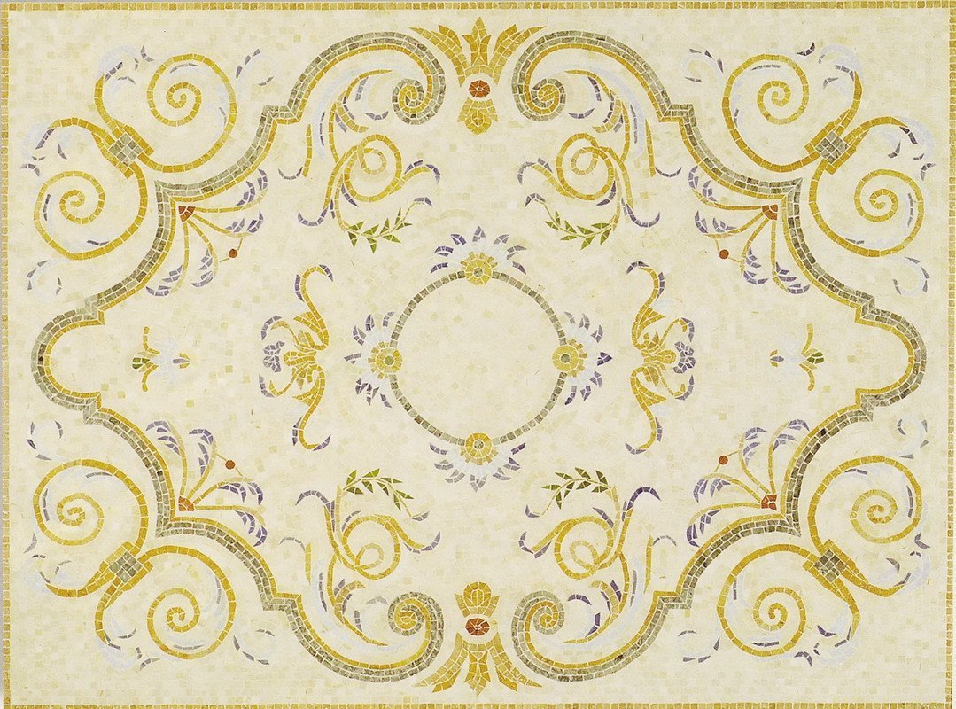 Floral Mosaic Rug - Maia Rectangular