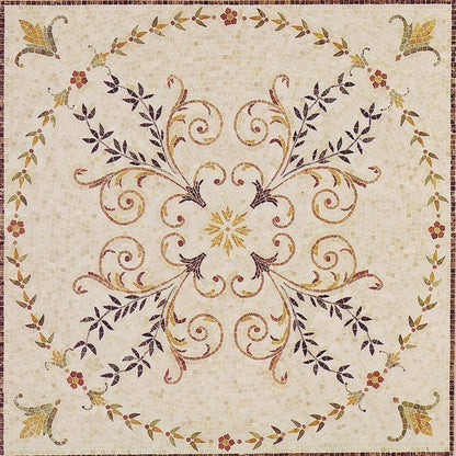 Geometric Stone Tile Mosaic - Samia
