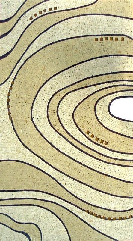 Modern Geometric Marble Mosaic