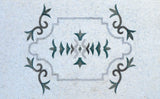 Geometric Ornamented Rug  - Mosaic Art