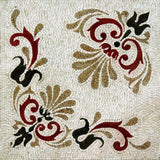 Square Stone Art Tile - Anthemon Mosaic