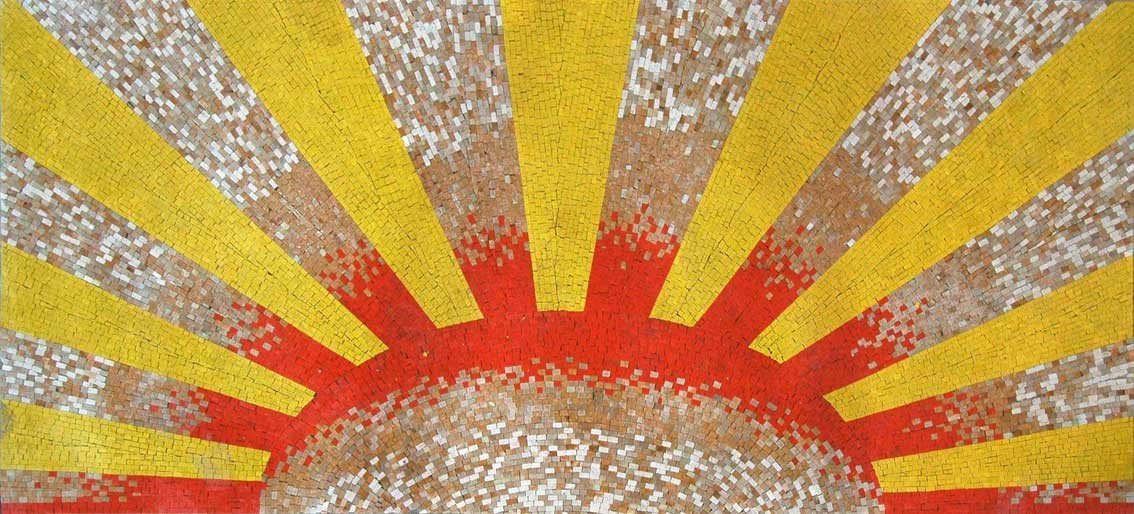 Sunburst Mosaic Decorative Art