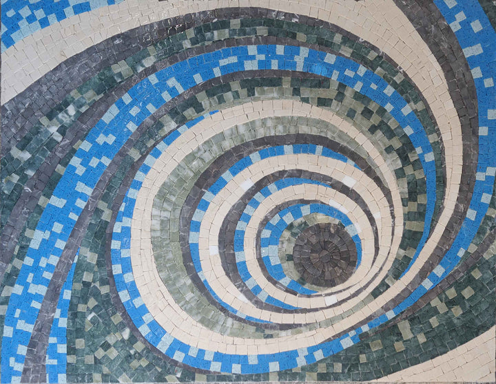 Mosaic Pattern - Spiral Design