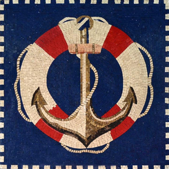 Anchor and Rescue Float Ring Mosaic