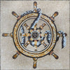 Sailor Wheel in Mosaic Marble