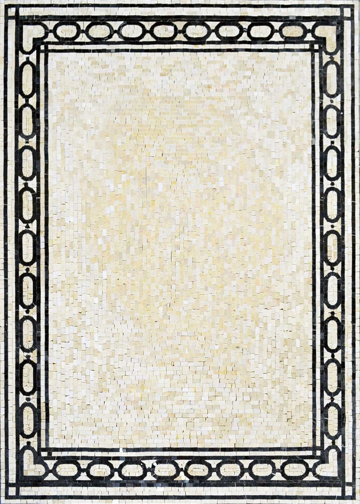 Carpet Design with border Mosaic Art