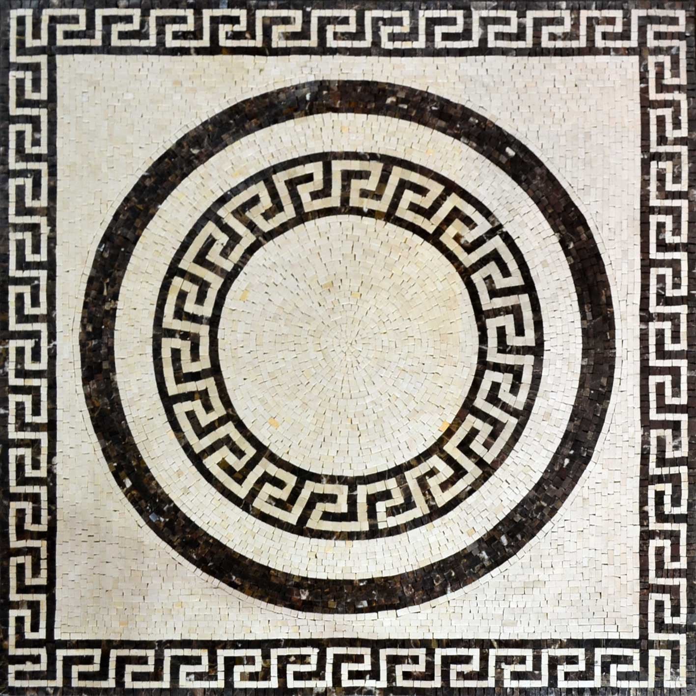 Greco-Roman Art Mosaic - Achilles