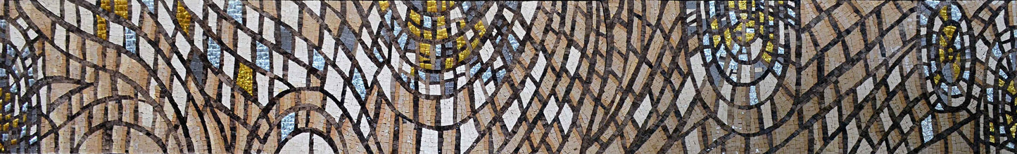 Abstract Shades- Modern Wall Insert Mosaic