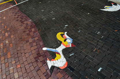 Dog Barking at the moon - Mosaic Reproduction of Joan Miro Artwork