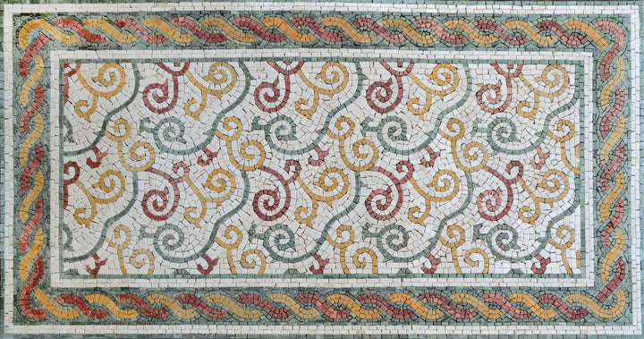Mosaic Rug Tile - Swirl