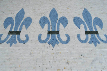 Geometric Fleur de Lis - Mosaic Art