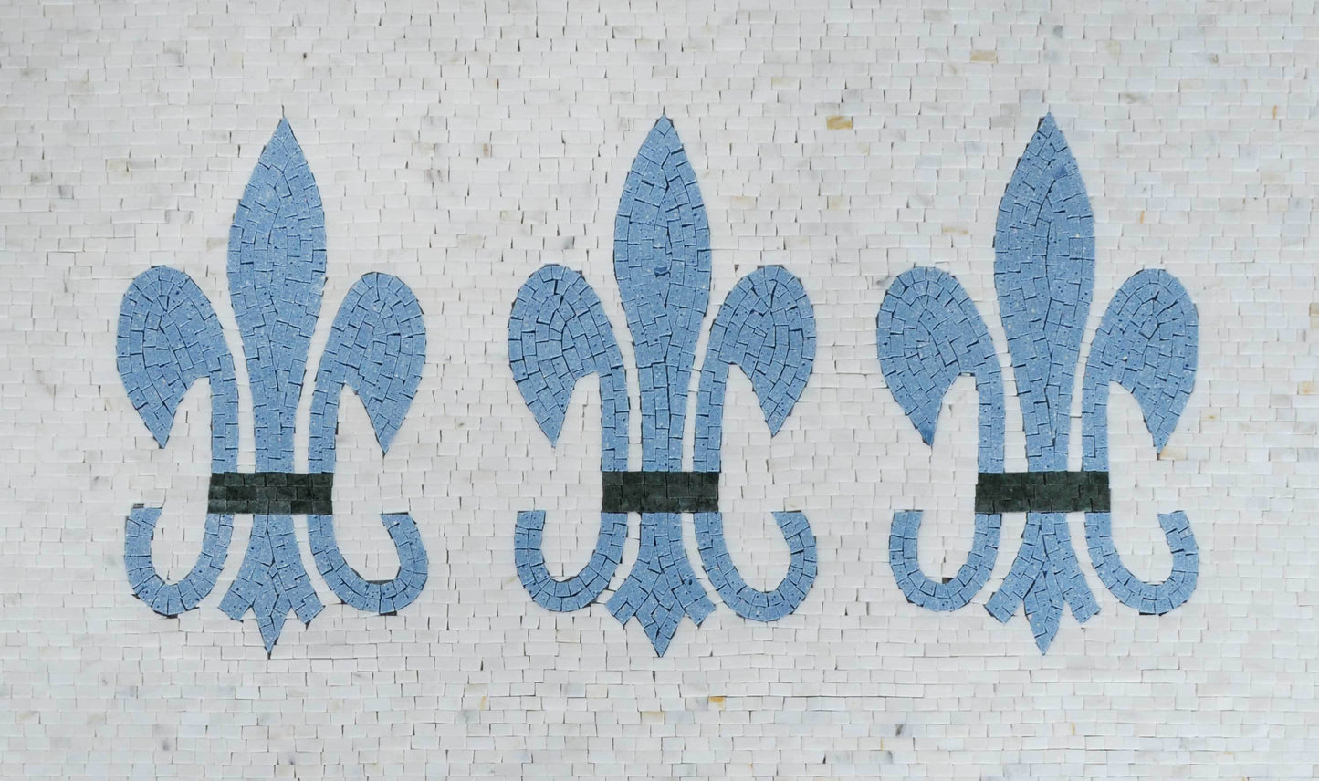 Geometric Fleur de Lis - Mosaic Art