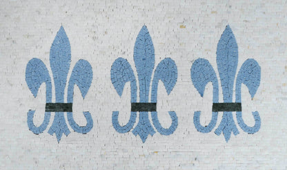 Geometric Fleur de Lis - Mosaic Art