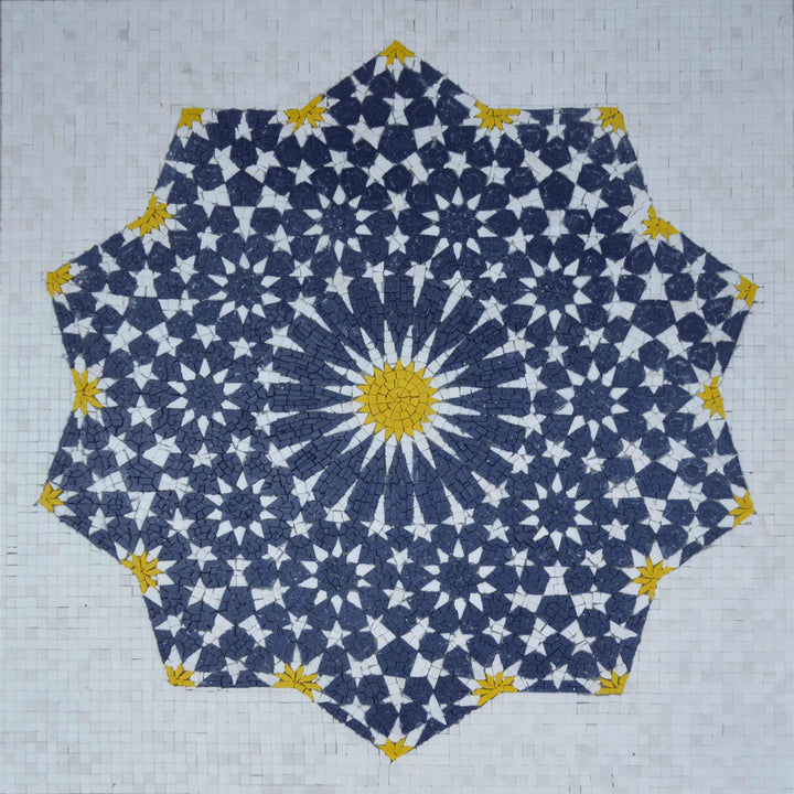 Arabesque Starry Night Pattern Mosaic