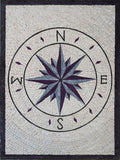 Marble Mosaic Compass - Bussola II