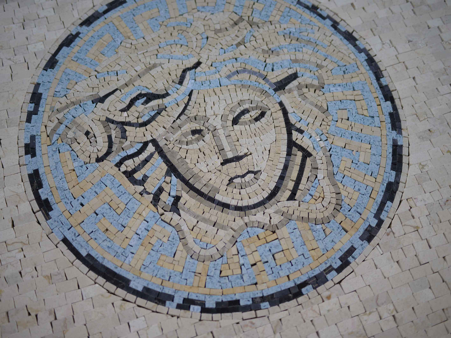 Mosaic Wall Art - Blue Versace