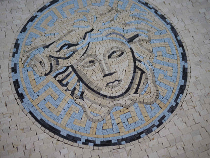Mosaic Wall Art - Blue Versace