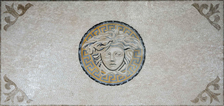 Versace Logo - Mosaic Carpet