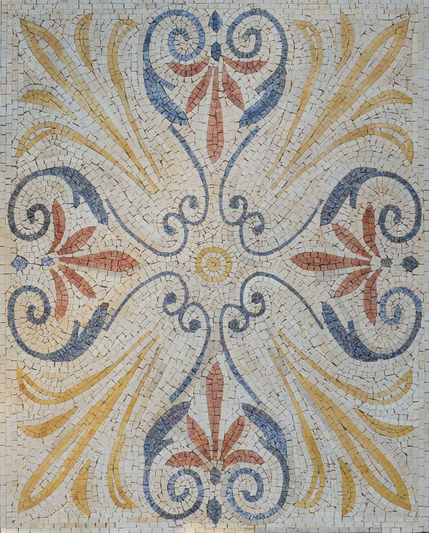 Geometric Floral Mosaic - Anfisa