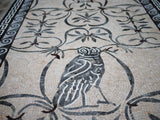 Owl & Floral Pattern Mosaic Wall Art