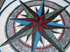 Everywhere Compass- Mosaic Medallion Art