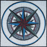 Everywhere Compass- Mosaic Medallion Art