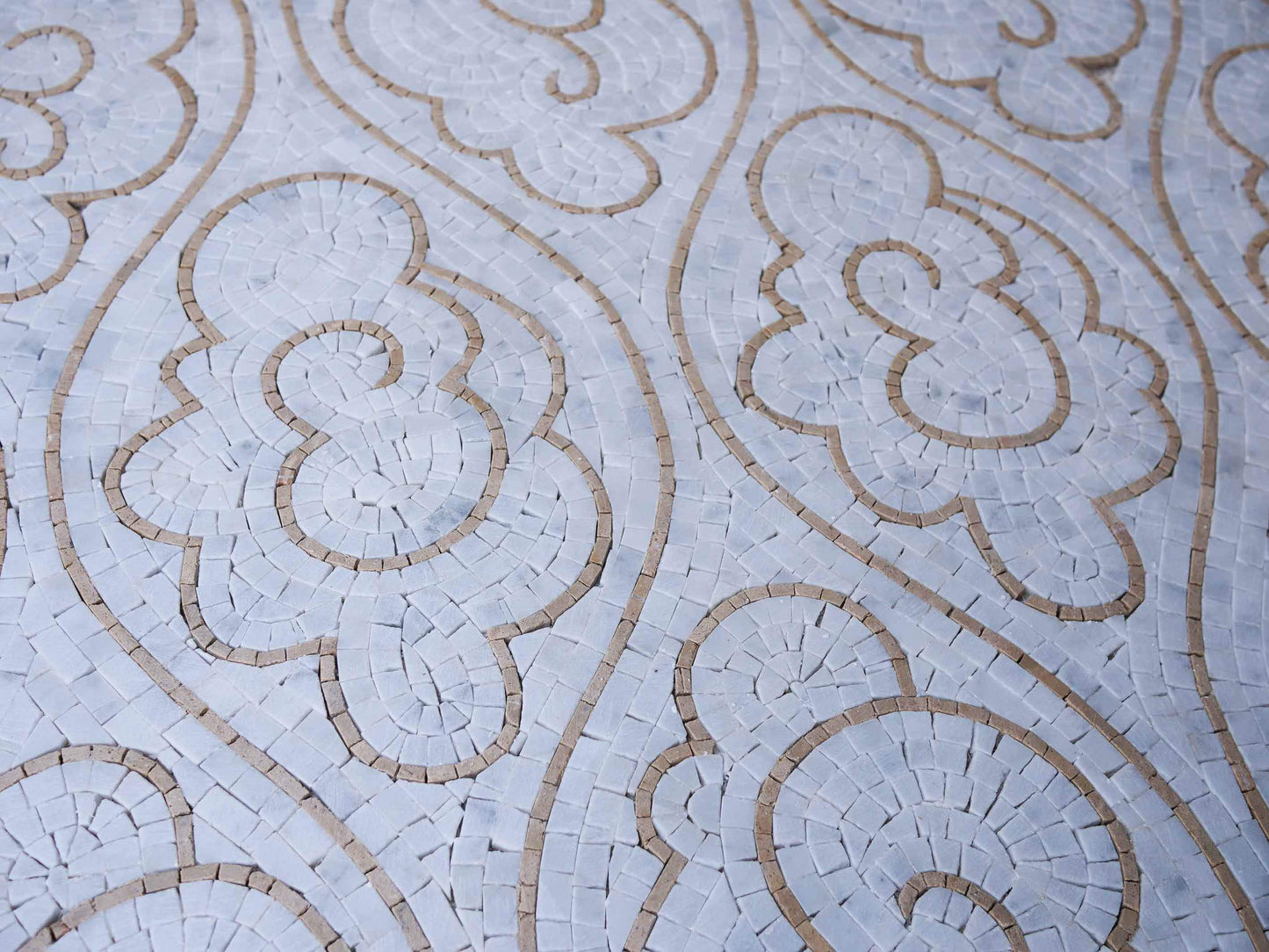 Mosaic Border Pattern - Cloudy