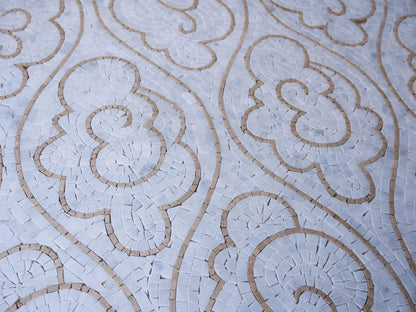 Mosaic Border Pattern - Cloudy