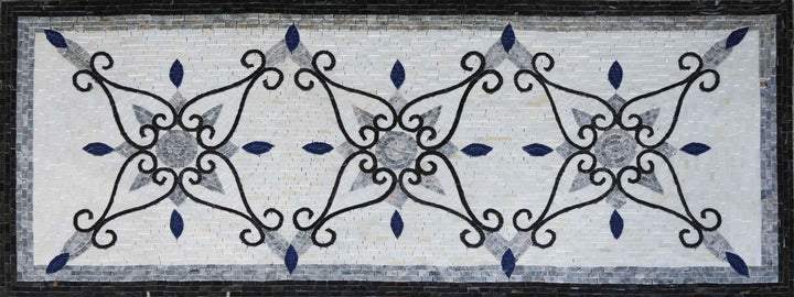 Marble Mosaic Floral Rug - Jimielle