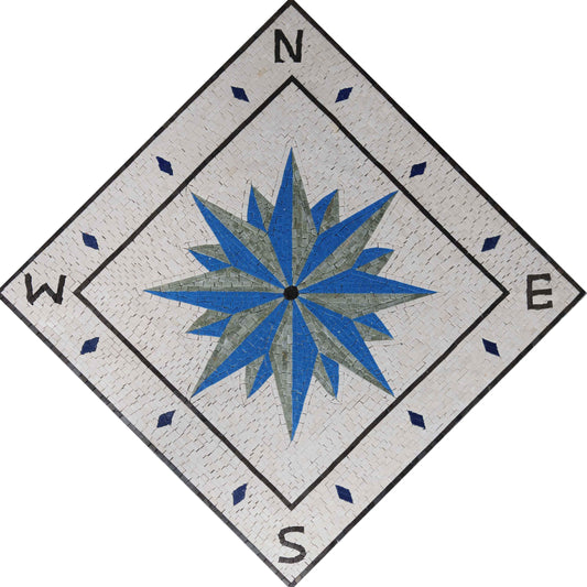 Compass Marble Design - Diamond Direction