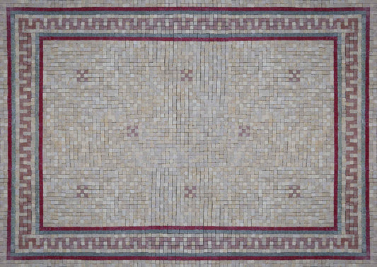 Marble Mosaic Carpet - Rose
