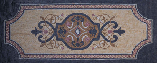 Mosaic Rug - Neutral Geometric Design