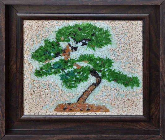 Mosaic Wall Art - Bonsai in a Frame