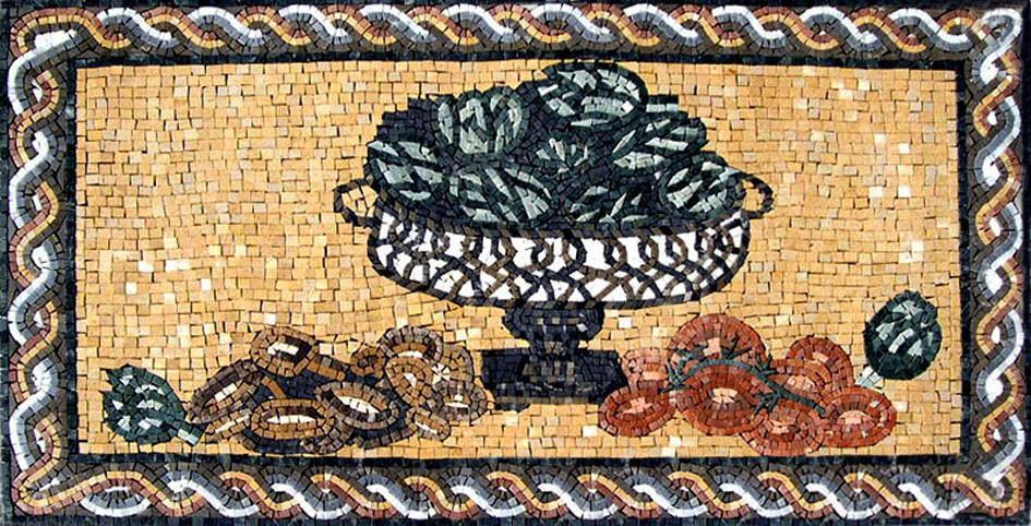 Mosaic Kitchen Backsplash- Blue Berries