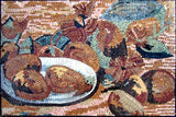 Kitchen Backsplash - Impressionism Fruits Mosaic