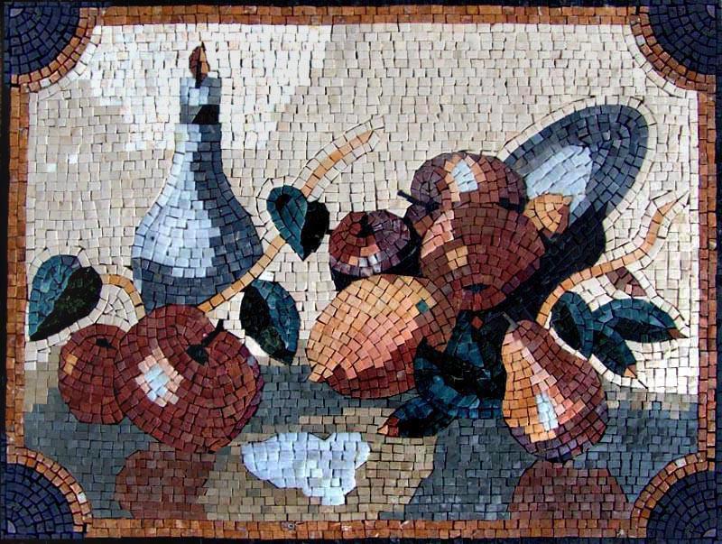 Kitchen Backsplash - Fruit and Veggie Mosaic