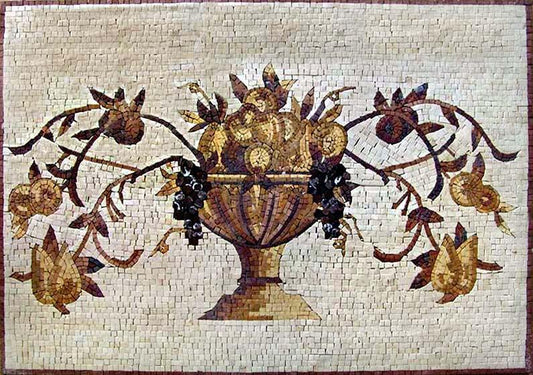 Mosaic Kitchen Backsplash- Pear