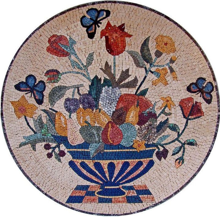 Mosaic Patterns- Flower Rondel