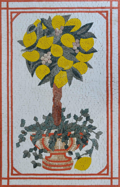 Mosaic Wall Art - The Lemon Tree