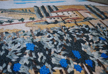 Mosaic Backsplash - Tuscany Scenery