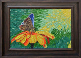 Mosaic Tile Art - Butterfly in Flower