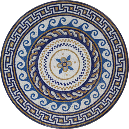 Greco - Roman Mosaic Rondure - Aelius III  