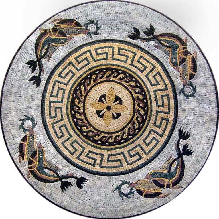 Fish Medallion Mosaic