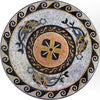 Nautical Fish Medallion Mosaic