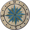 Medallion Mosaic - Nautical Compass
