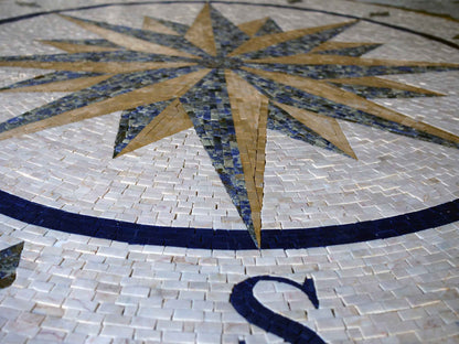 Mosaic Artwork - Shady Compass