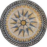 Nautical Stone Mosaic - Windrose