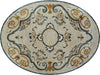 Persian Oval Floor Mosaic - Jahan
